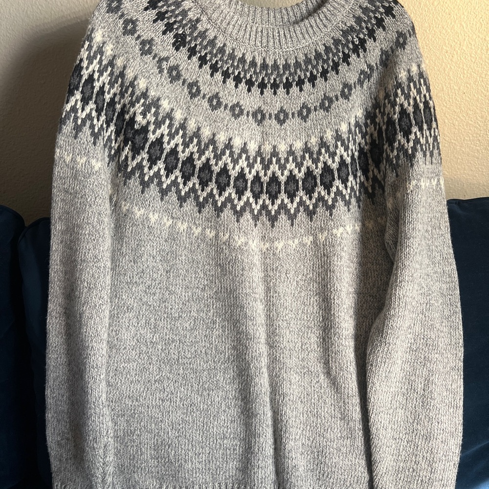 Men's Nordic AmbercromCrewneck Sweater - Gray Multicolor